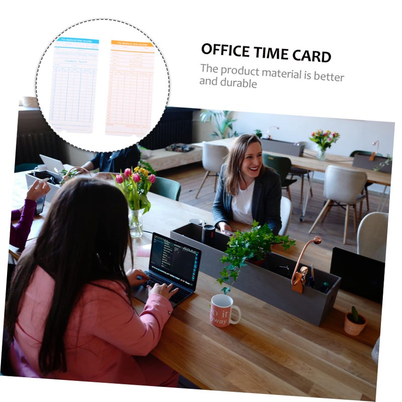 Monthly Attendance Cards Double Sided Recording Office Tracking Cardboard Set - Image 5