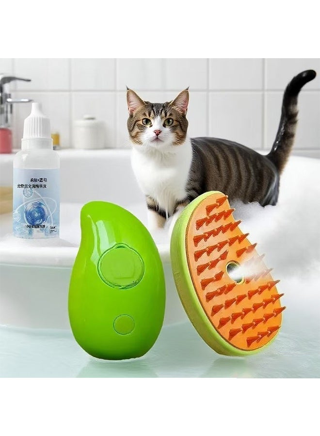 3 In1 Cat Hair Steam Brush, Steamy Cat Brush for Shedding and Grooming, Self Cleaning Steam Cat Brush for Massage, Pet Hair Grooming Brush Comb for Cat Dog, Spray Comb Mist Brush - Image 5