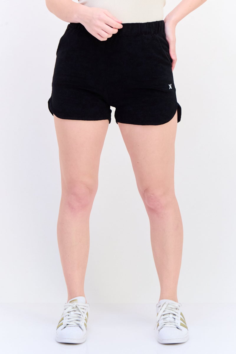 Hurley Women Sportswear Fit Drawstring Outdoor Shorts, Black  - Image 1