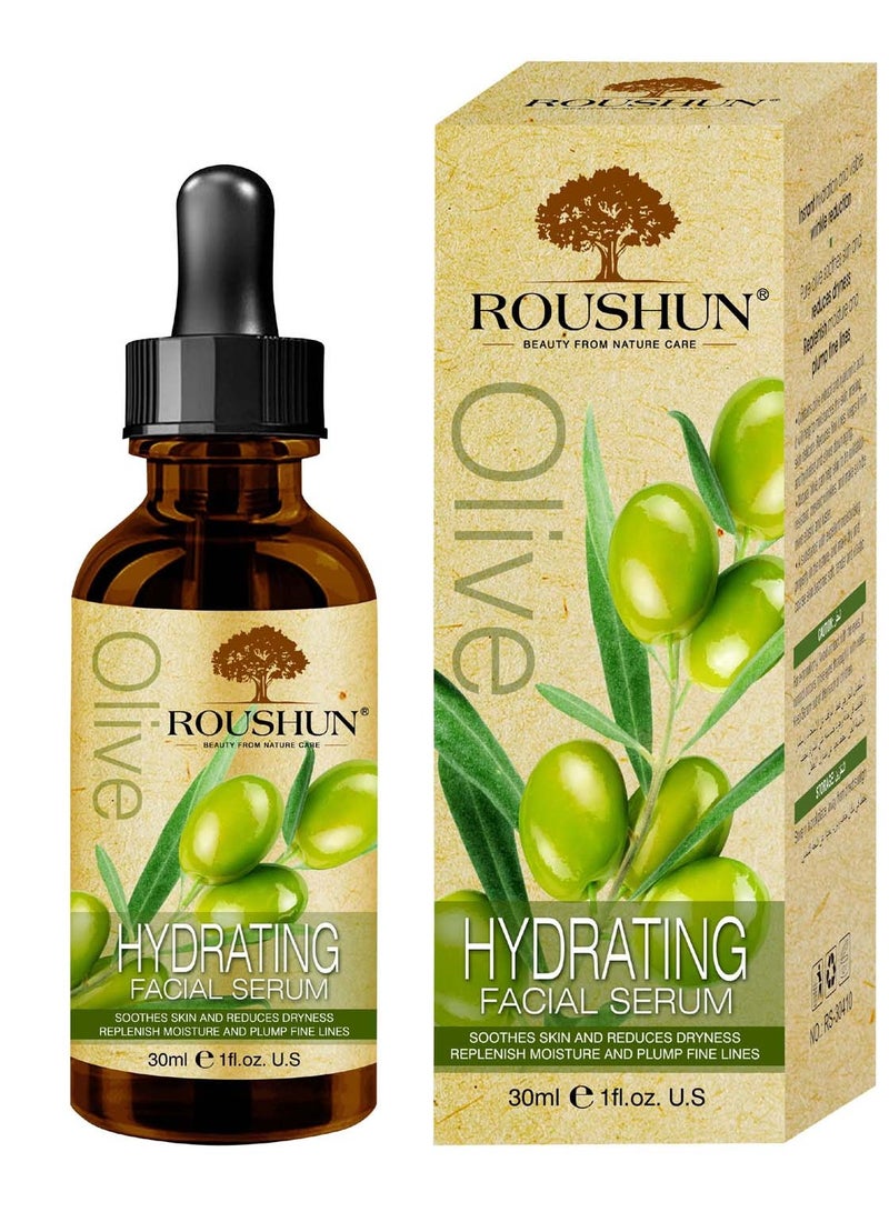 ROUSHUN Olive Hydrating Facial Serum Soothes Skin And Reduces Dryness Replenish Moisture - Image 1