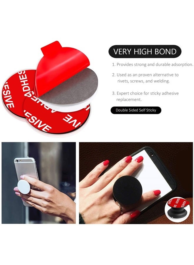 Very High Bond Sticky Adhesive, AZXYI 12 Pack Socket Sticky Adhesive Replacement Kit, 1.4 inches Double-Sided Stickers for Collapsible Grips Socket Base