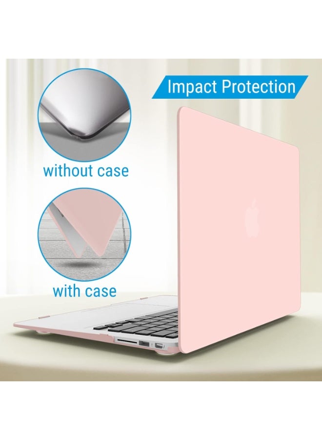 EYEZOOP MacBook Air 13.6" Hard Shell Laptop Case for A2681/A3113/A3240/A3449, Ultra Slim Protective Cover, Anti-Scratch, Fade PINK - Image 3