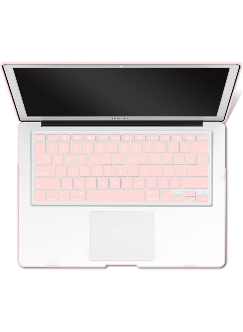 EYEZOOP MacBook Air 13.6" Hard Shell Laptop Case for A2681/A3113/A3240/A3449, Ultra Slim Protective Cover, Anti-Scratch, Fade PINK - Image 2