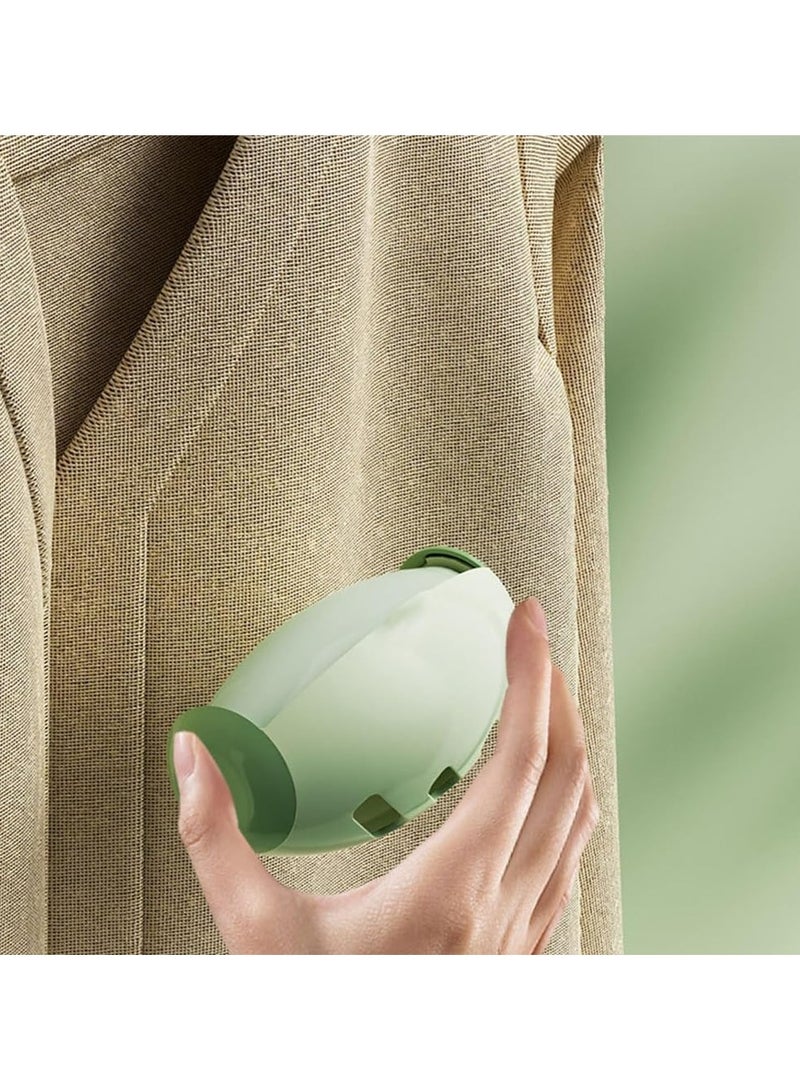 Oasisgalore Washable Reusable Gel Sticky Roller Balls 1 Piece Set, Mini Travel Size Clothes Sticky Roller Balls, Sticky Pet Removal Tool (Green) - Image 2