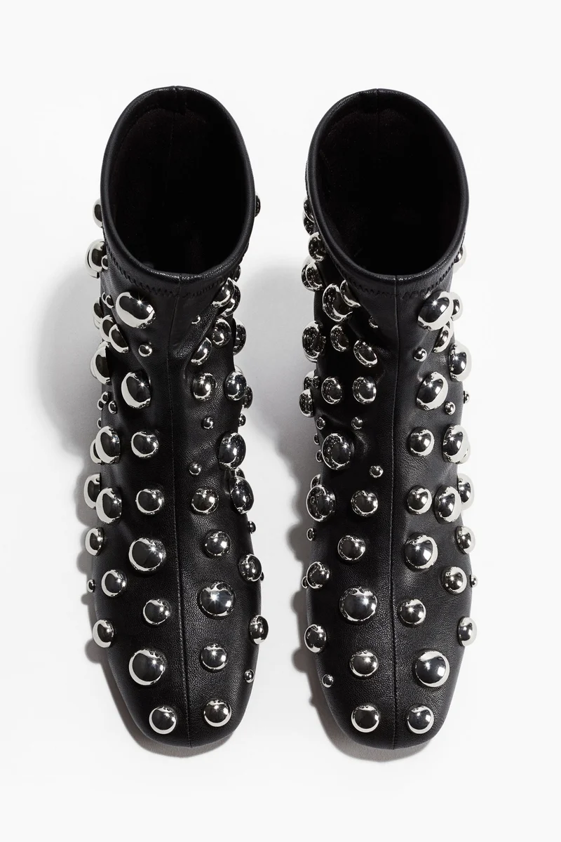 اتش اند ام بووت مرخرف بطول الكاحل