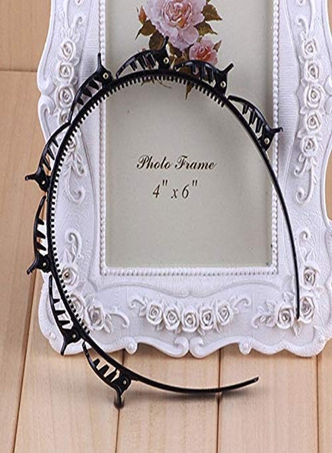 EPARTY إي بارتي - قطعتان من دبابيس الشعر لتسريحة الغرة المزدوجة، إكسسوارات شعر، طوق رأس مزدوج الطبقات بتصميم ضفيرة ملتوية، أدوات تصفيف الشعر للحفلات، ربطات شعر يمكنكِ صنعها بنفسكِ، ربطات شعر للنساء والفتيات - Image 3