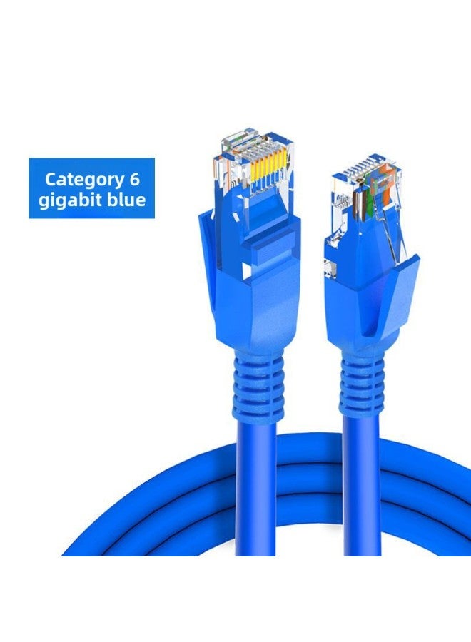High-speed Gigabit Six-class Network Cable 0.5/20/100 M Home Router Computer Monitoring Broadband Network Cable-Color: Gigabit Category 6 (high Speed Model/bold Line)-Line Length:10m - Image 1