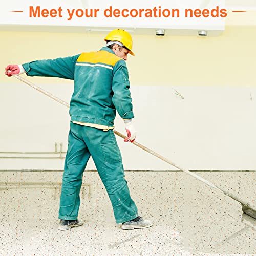 Timtin 700 G/ 1.54 Lb Blend Decorative Color Chips Concrete Floor Coatings Paint Flakes for Garage Floor Paint Interior Exterior Walls Floors(Black, White, Grey, Red) - Image 4