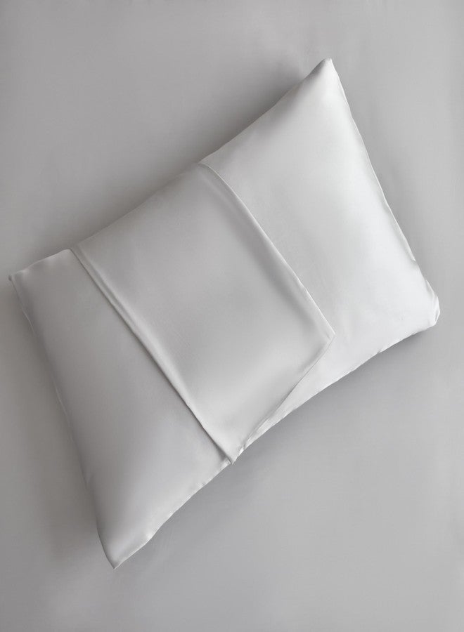سيمبل آند أوبيولنس طقم ملاءات Simple&Opulence مصنوع من 100% تينسل أوكالبتوس ليوسيل، 4 قطع، ماص للرطوبة، جيب عميق، ملاءات ناعمة كالحرير وباردة لجميع الفصول (رمادي فاتح، كامل) - Image 5