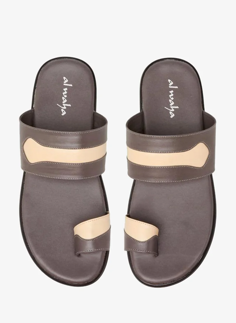 Al Waha Men Colourblock Toe Loop Detail Arabic Sandals Ramadan Collection