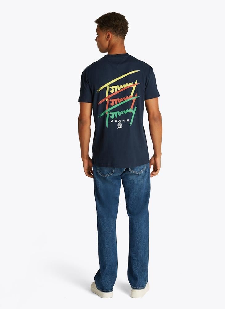 TOMMY JEANS - Regular Fit Twisted Signtr T-Shirt - Image 1