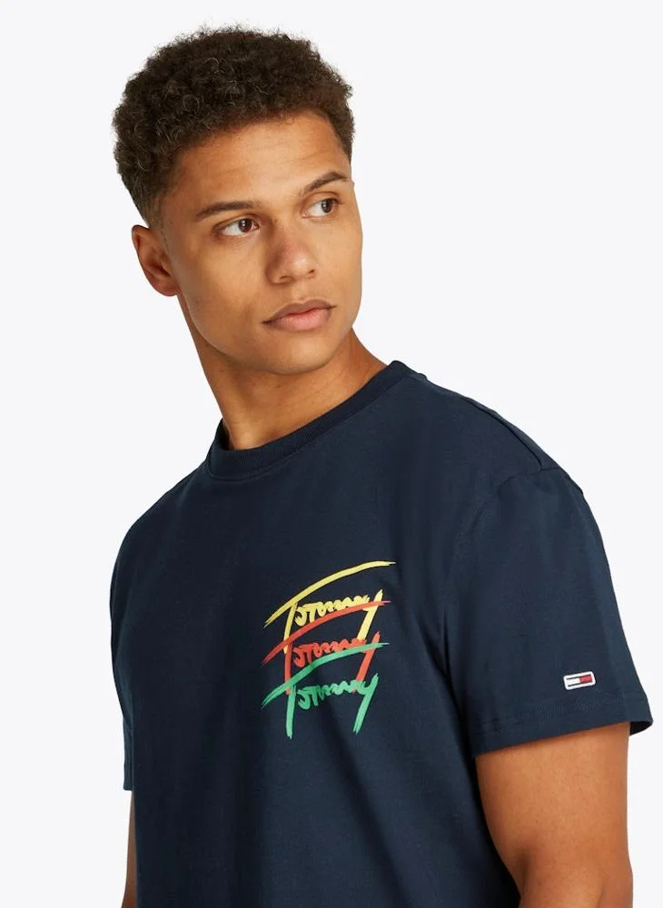 TOMMY JEANS Regular Fit Twisted Signtr T-Shirt