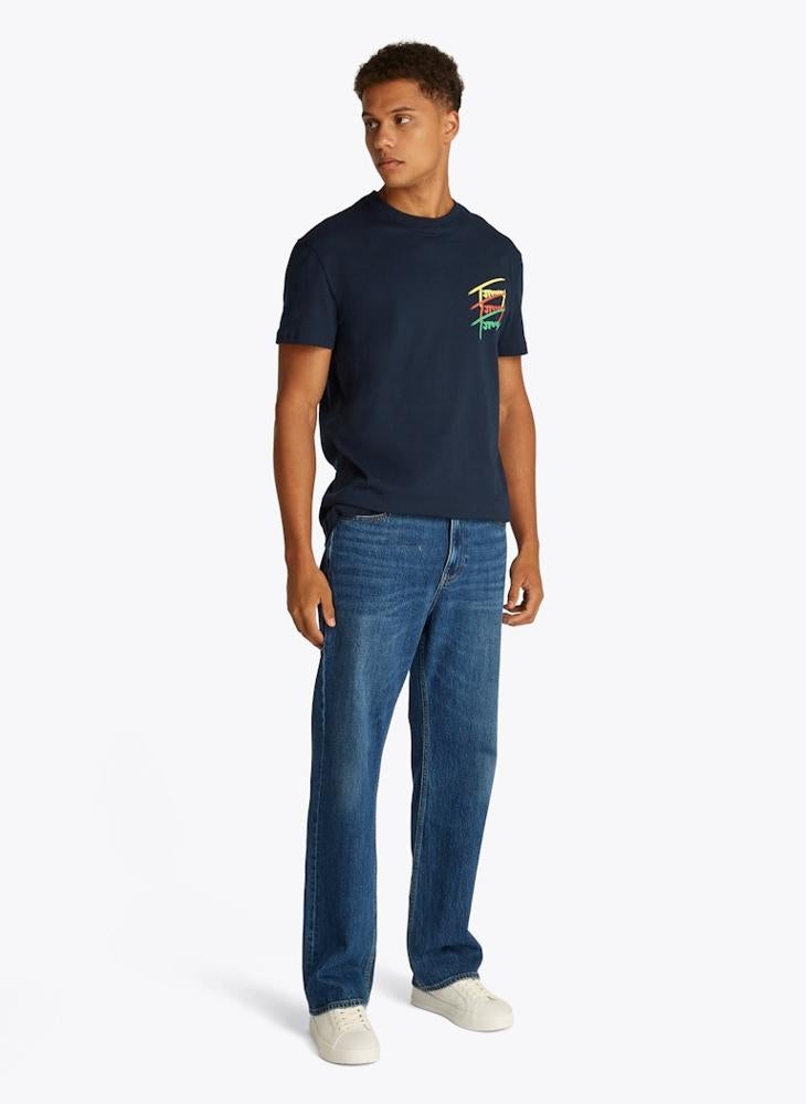 TOMMY JEANS - Regular Fit Twisted Signtr T-Shirt - Image 1