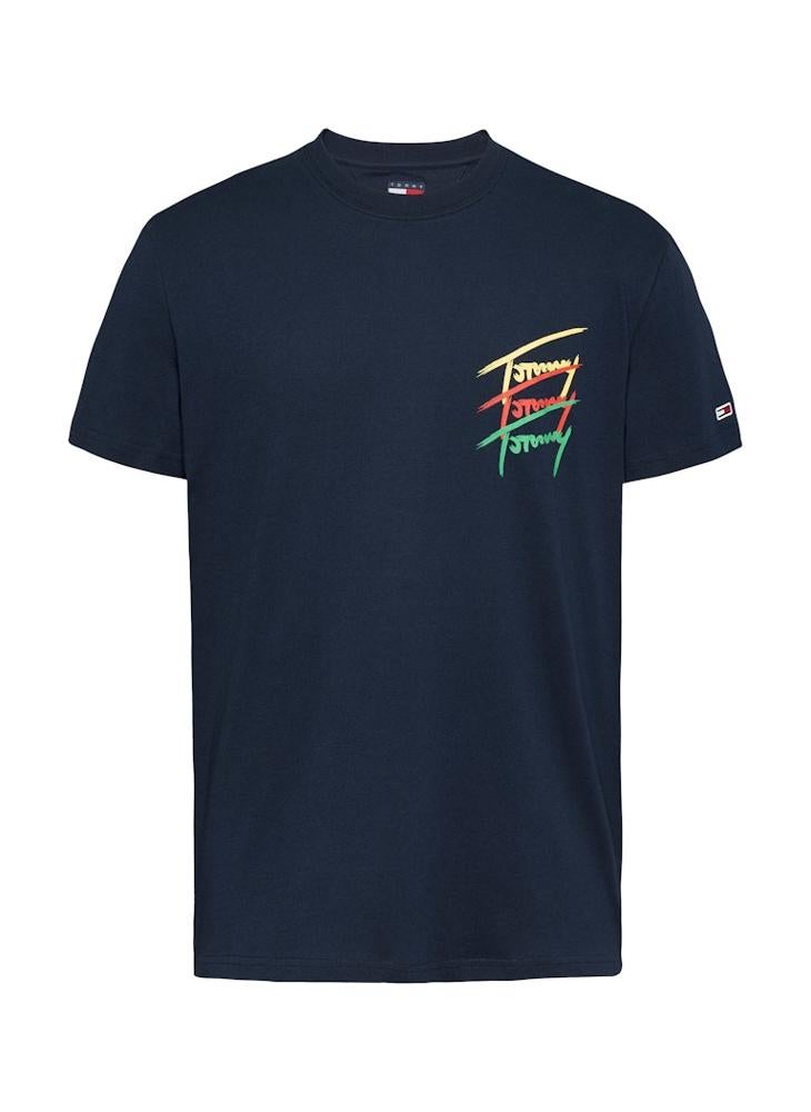 TOMMY JEANS - Regular Fit Twisted Signtr T-Shirt - Image 1