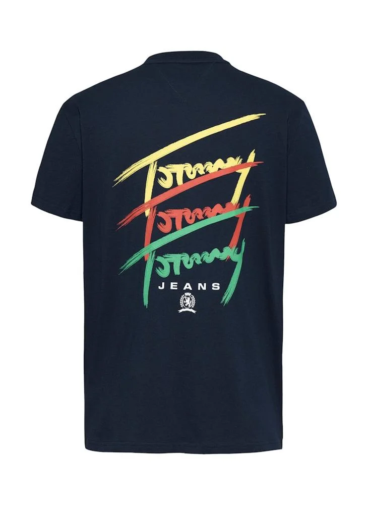 TOMMY JEANS Regular Fit Twisted Signtr T-Shirt