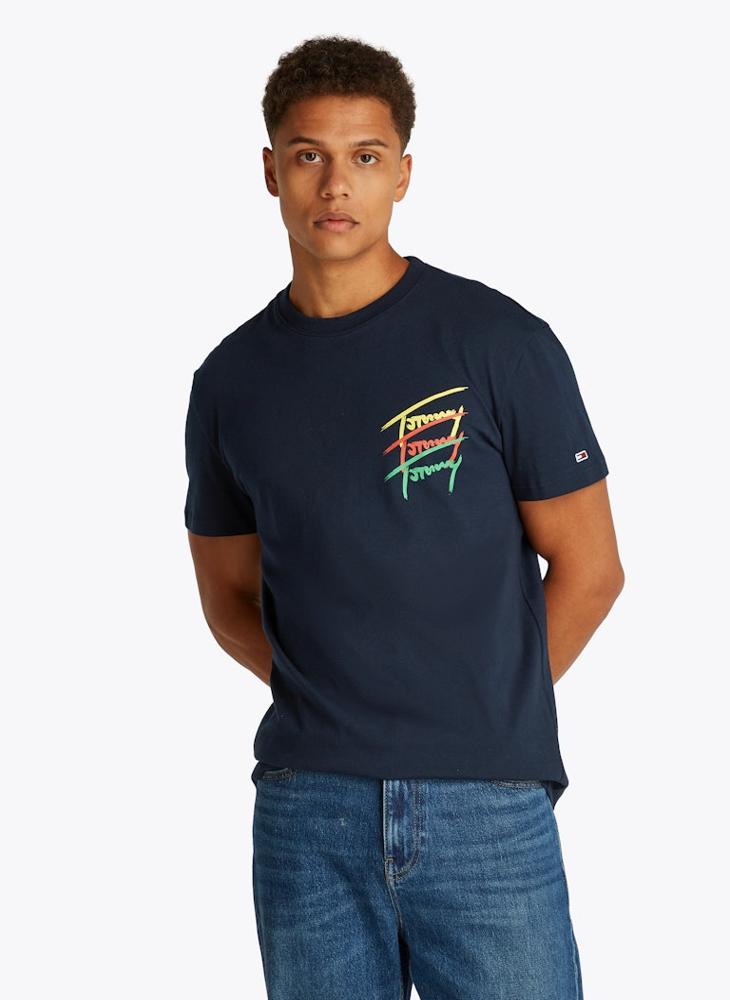 TOMMY JEANS - Regular Fit Twisted Signtr T-Shirt - Image 1