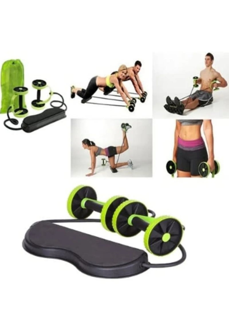 Spall New Sport Core Double AB Roller Wheel Fitness Abdominal Exercises Equipment Waist Slimming Trainer at Home Gym  - Image 4
