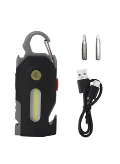 Thoraya Multifunctional EDC Flashlight High Brightness LED Rechargeable Portable Torch Light Bottle Opener for Camping Hiking  - Image 1