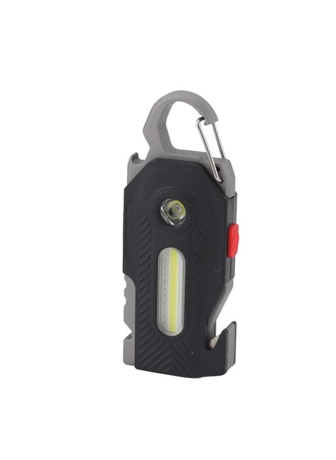 Thoraya - Multifunctional EDC Flashlight High Brightness LED Rechargeable Portable Torch Light Bottle Opener for Camping Hiking - Image 1