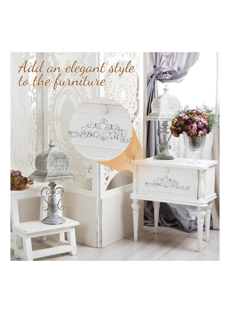 Captaintech Wood Appliques, SYOSI Decorative Wood Applique DIY Wood Appliques and Onlays for Bed Door Cabinet Wardrobe Furniture Decoration 10 Pieces - Image 3