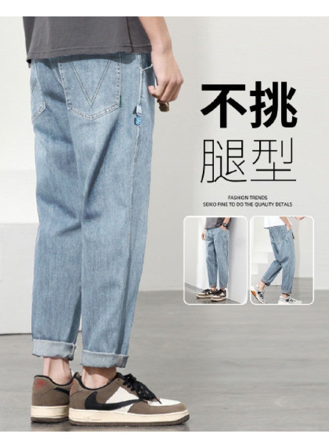 TonLion Men's Jeans Slim Fit Straight Leg Jeans Men's Denim Pants Spring Jeans For Men Long Pants - Image 1