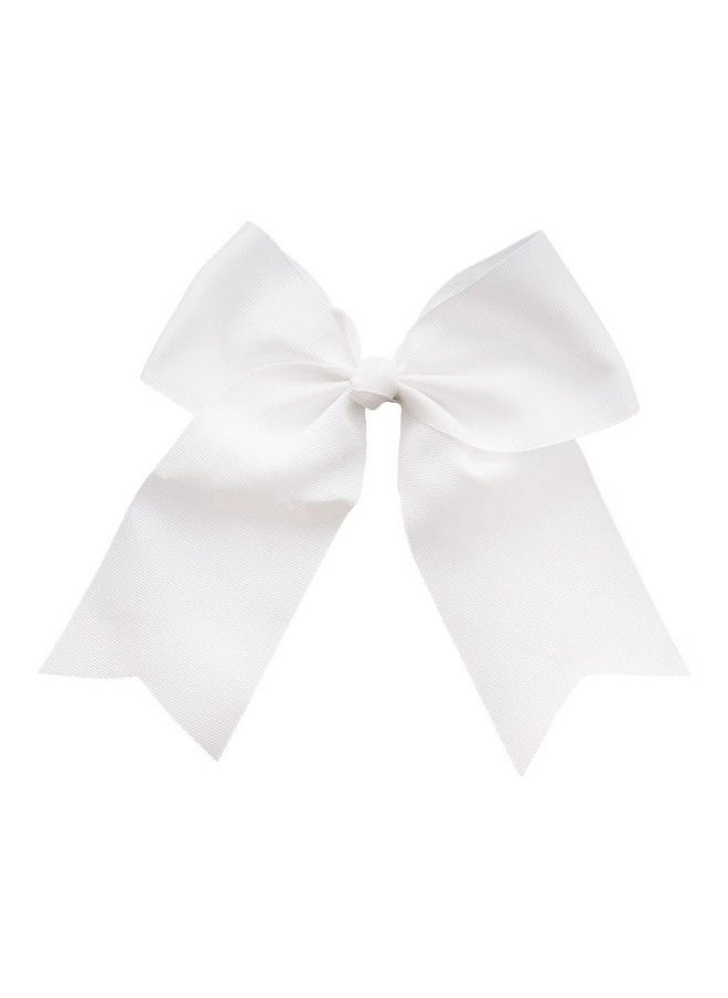 Motique Accessories White Jumbo Bow Clip With Tails  - Image 2