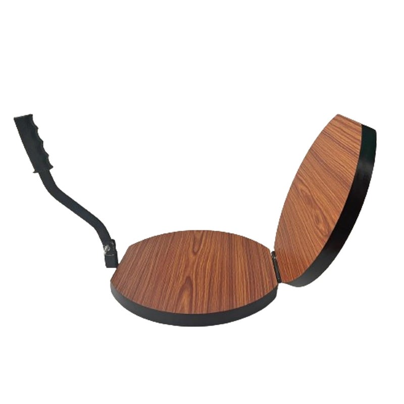 Achleshwar Wooden Manual Heavy Round Wooden Board PapadPurikhakhra Press Maker Plywood Machine with Iron Handle Roti Maker Press Machine with Handle for Kitchen Home 13Inch - Image 3