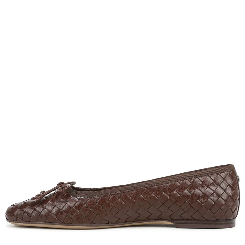 Sam Edelman TERAZZO BROWN LEATHER Ruthie Woven Ballet Flat for Women | Best Price UAE