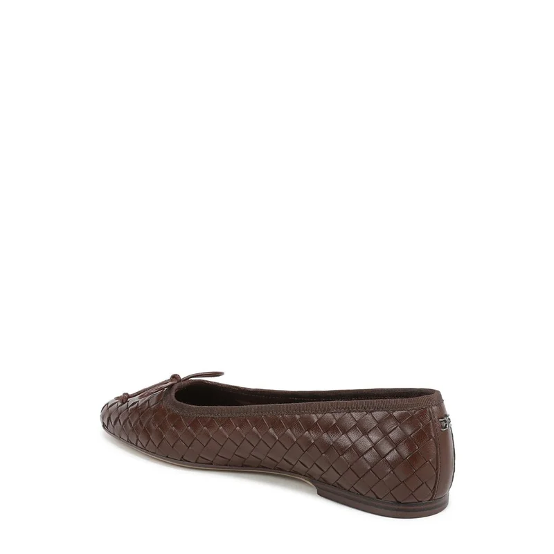 Sam Edelman TERAZZO BROWN LEATHER Ruthie Woven Ballet Flat for Women | Best Price UAE