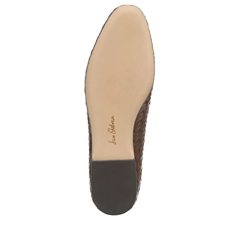 Sam Edelman TERAZZO BROWN LEATHER Ruthie Woven Ballet Flat for Women | Best Price UAE
