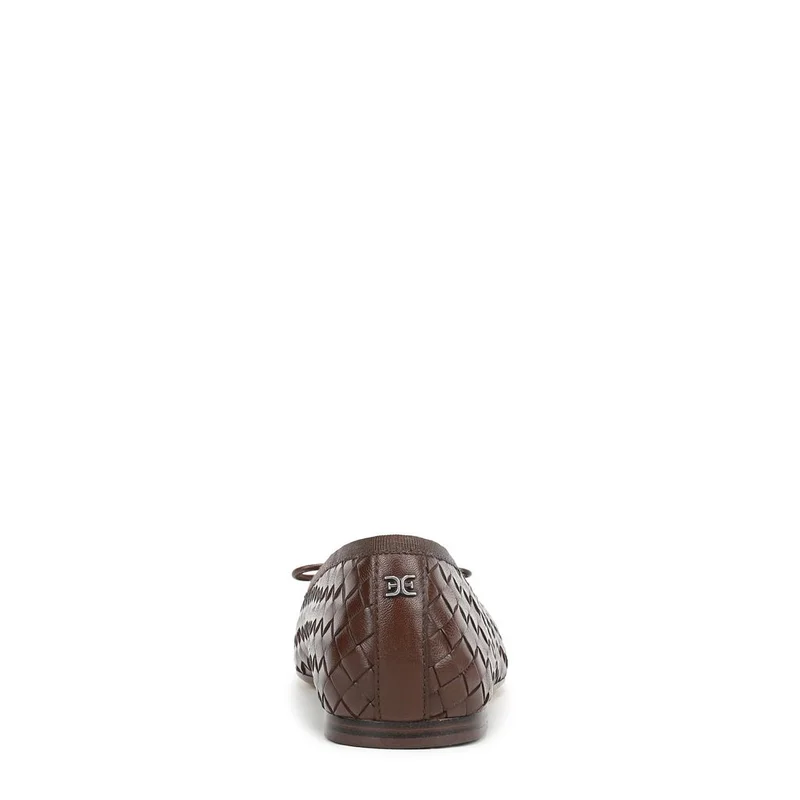 Sam Edelman TERAZZO BROWN LEATHER Ruthie Woven Ballet Flat for Women | Best Price UAE
