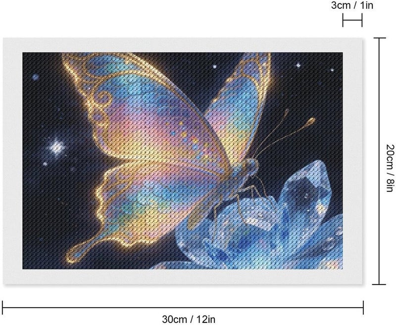 5D Diamond Art Kits for Adults Beginners Rainbow Butterfl DIY Diamond Painting Kit Full Drill Diamond Dots Paintings Crystal Gem Art Crafts for Home Wall Decor Gifts 8"x12" - Image 2