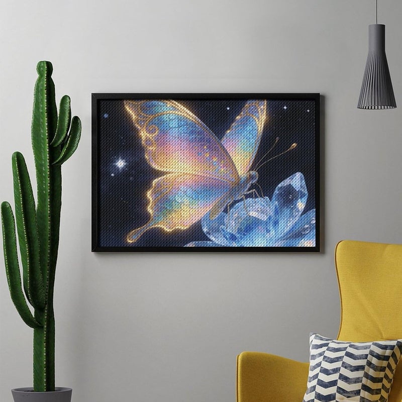 5D Diamond Art Kits for Adults Beginners Rainbow Butterfl DIY Diamond Painting Kit Full Drill Diamond Dots Paintings Crystal Gem Art Crafts for Home Wall Decor Gifts 8"x12" - Image 5