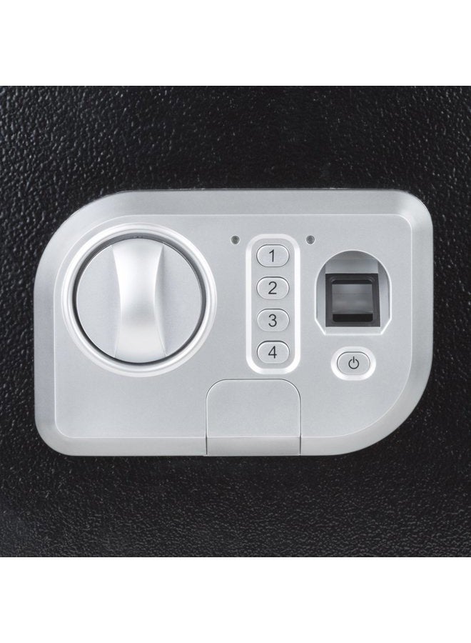 Stalwart Electronic Safe - Digital Biometric Fingerprint Lock Box with 2 Override Keys - Business or Home Safe for Jewelry, Cash, and More (Black) - Image 2
