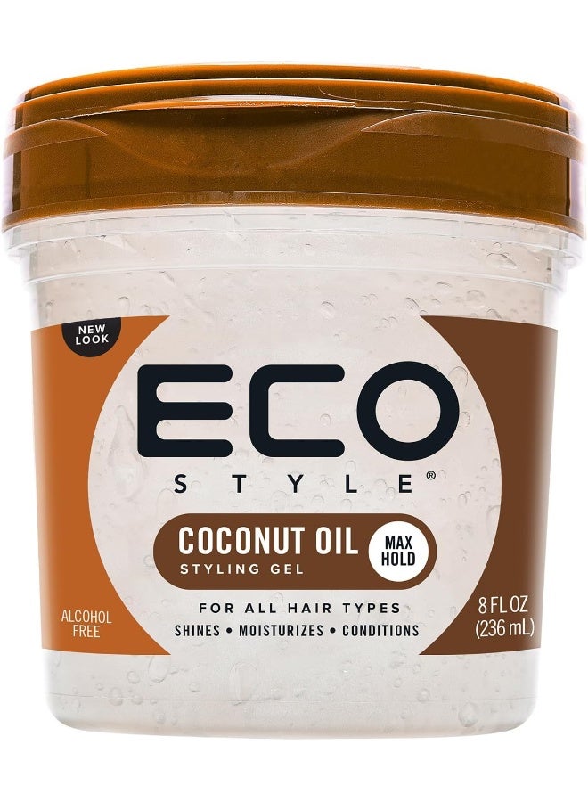 Eco Style Beauty Logica Eco Style Gel Coconut Oil, 8 oz - Image 1
