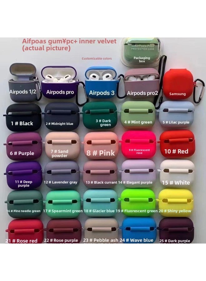 مناسب لسماعات AirPods Pro لسماعات Apple، حافظة سماعة أذن من السيليكون السائل للكمبيوتر الشخصي، غلاف واقٍ من الجيل الخامس