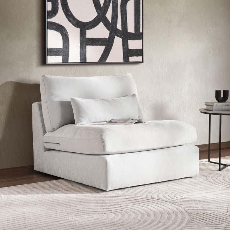 Pan Home ELLISTON ARMLESS SOFA - Image 2