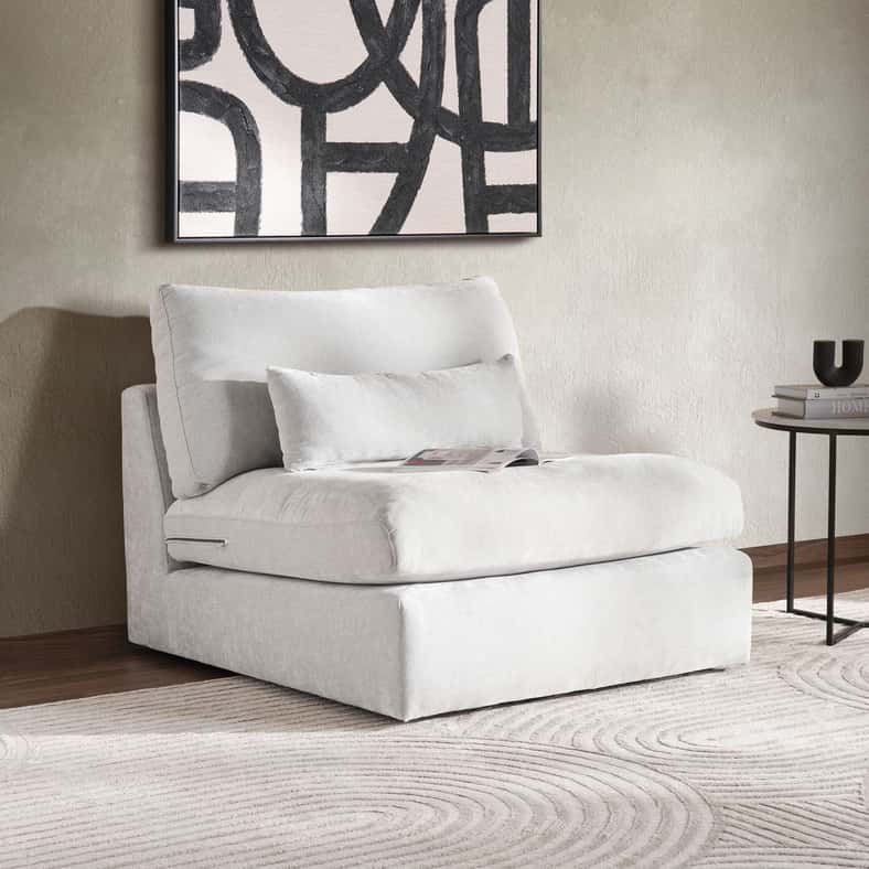 Pan Home ELLISTON ARMLESS SOFA - Image 1