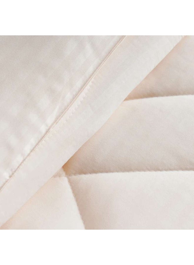 Pan Home Stria Microfiber Satin Stripe Comforter 220x240cm - Beige - Image 4