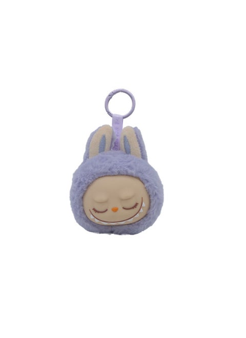 Generation Vinyl Plush Head Type Small Pendant Second Generation Cloth Key Chain Ugly Cute Doll Doll Batch-Specifications:Purple (please Take Multiples Of 12)-Color:Height 10.5*8cm (54g)