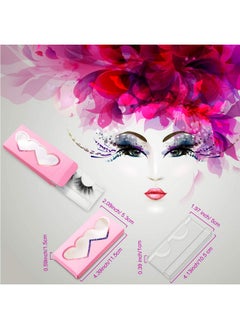 Maitys Maitys 60 Pieces Empty Eyelashes Packaging Box and Tray 30 Pieces Empty Eyelash Boxes Pink Lash Packaging Case with 30 Pieces Empty Eyelash Tray False Eyelashes Storage Container  - Image 2