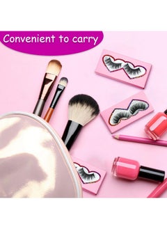 Maitys Maitys 60 Pieces Empty Eyelashes Packaging Box and Tray 30 Pieces Empty Eyelash Boxes Pink Lash Packaging Case with 30 Pieces Empty Eyelash Tray False Eyelashes Storage Container  - Image 5