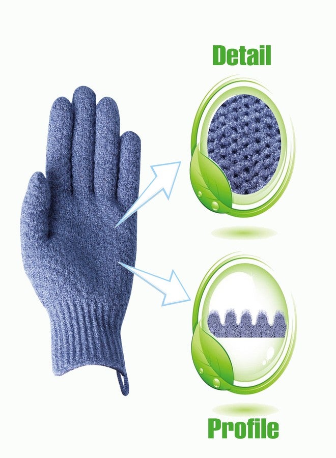 Evridwear 2 Pairs Heavy Exfoliating Shower Bath Gloves for Men and Women - Image 4