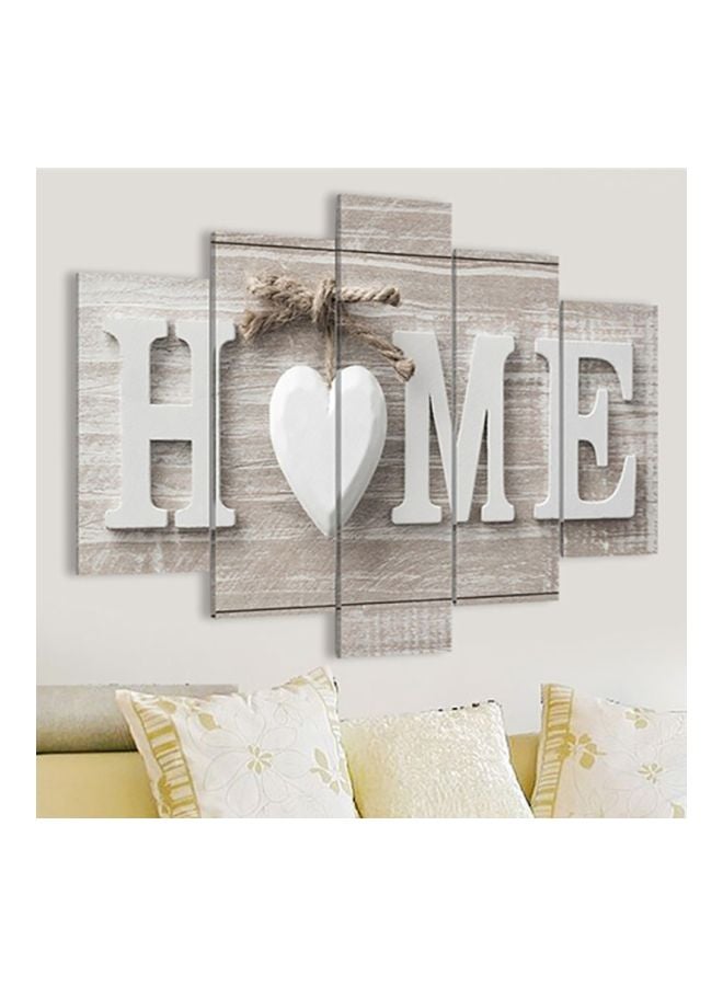 5-Piece Canvas Printing Wall Art Pictures Multicolour Large Painting - 20x55, Medium Painting - 2x20x45, Small Painting - 2x20x35centimeter - Image 3