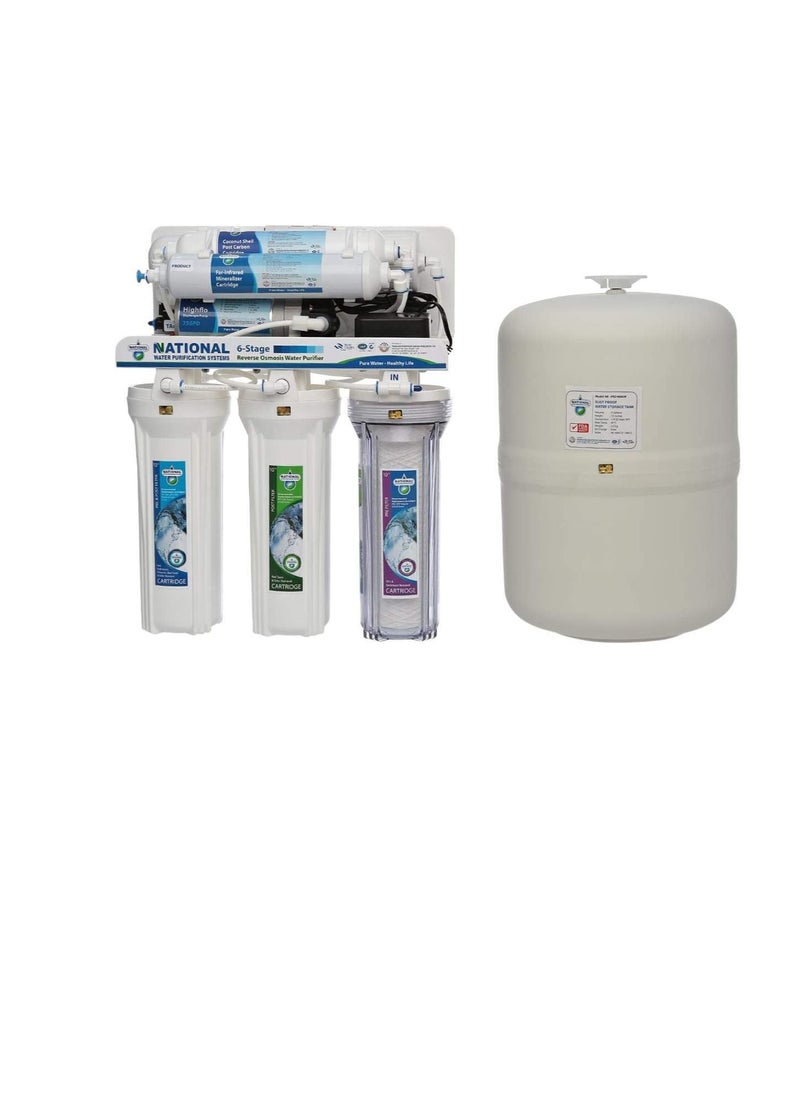 NATIONAL GREEN - National Green 75 GPD 6 Stage RO with Mineralizer NE RO6 75QF AS MN - Image 1
