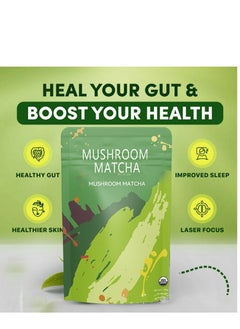 MATCHA Mushroom Matcha Instant Pure  Matcha Powder Organic  Matcha Green Tea Slim Fit Flat Tea 30 Servings  - Image 2