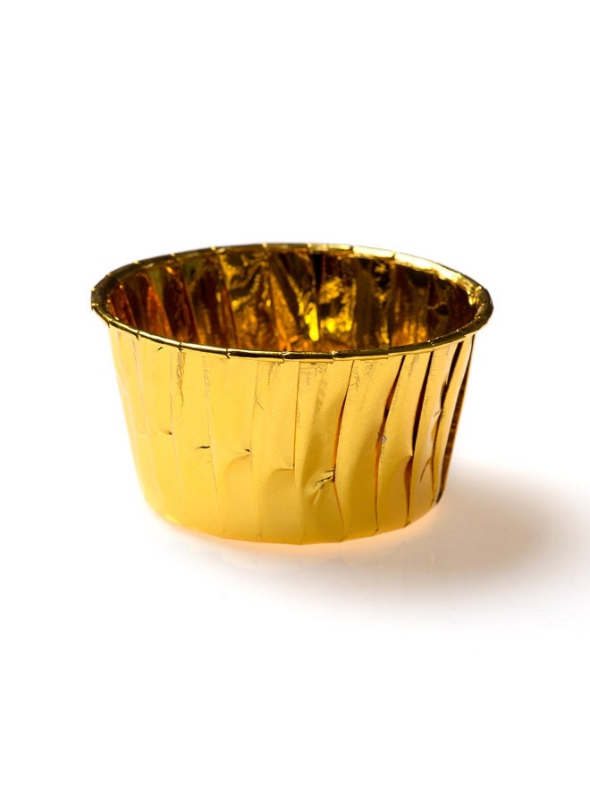 Restaurantware Large 3.4-oz Pleated Baking Cups: Perfect for Muffins, Cupcakes or Mini Snacks - Rose Gold Luxury - Disposable and Recyclable - 200-CT - Image 1