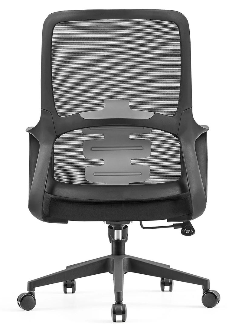Multiwood Superior Comfort Office Seating with Deep Padding, Posture Support and Relaxed Tilt Function – Black - Image 5