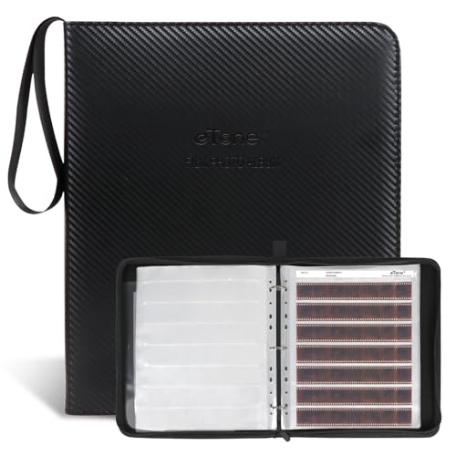 eTone 50 PCS 135 35mm Film Negative Page Preservers Sleeves,Acid-Free Storage Kit with Film Binder Box - Image 1