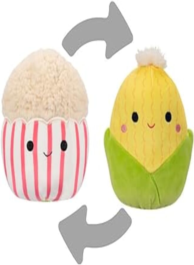Squishmallows -Flip-A-Mallows- 5" - Conrad/Arnel - Corn on the Cob/Popcorn